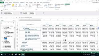 Exploring GL Income Statement and Balance Sheet Info in Excel Demo