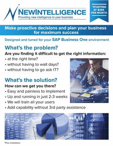 SAP B1 QuickStart Fact Sheet